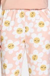 Zivame Farm Lore Knit Cotton Pyajama Set - Almost Apricot — thumbnail 6